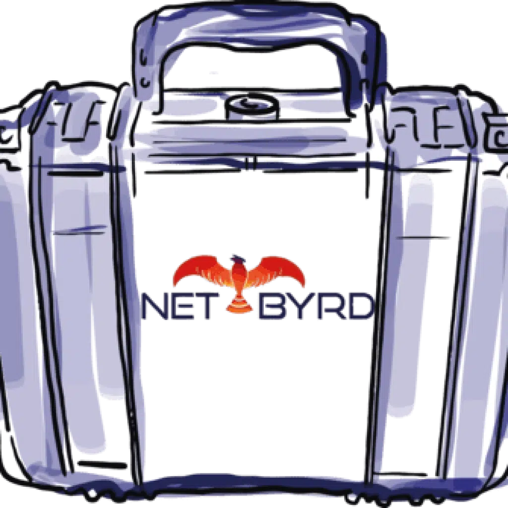 NetByrd case in sketch format