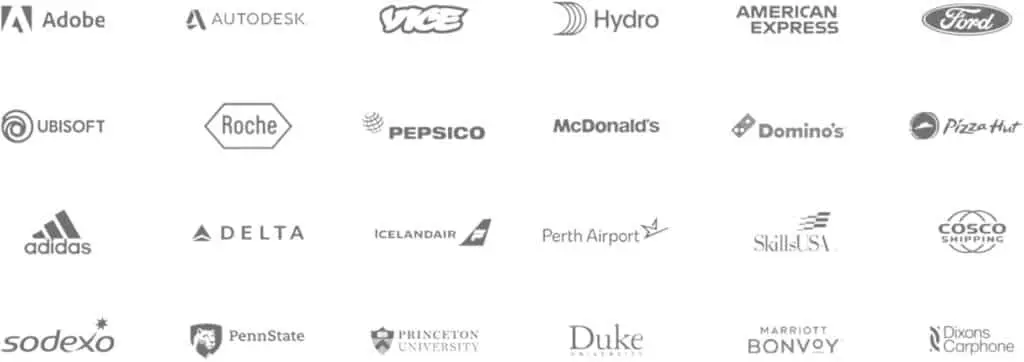 Logos von bekannten Unternehmen