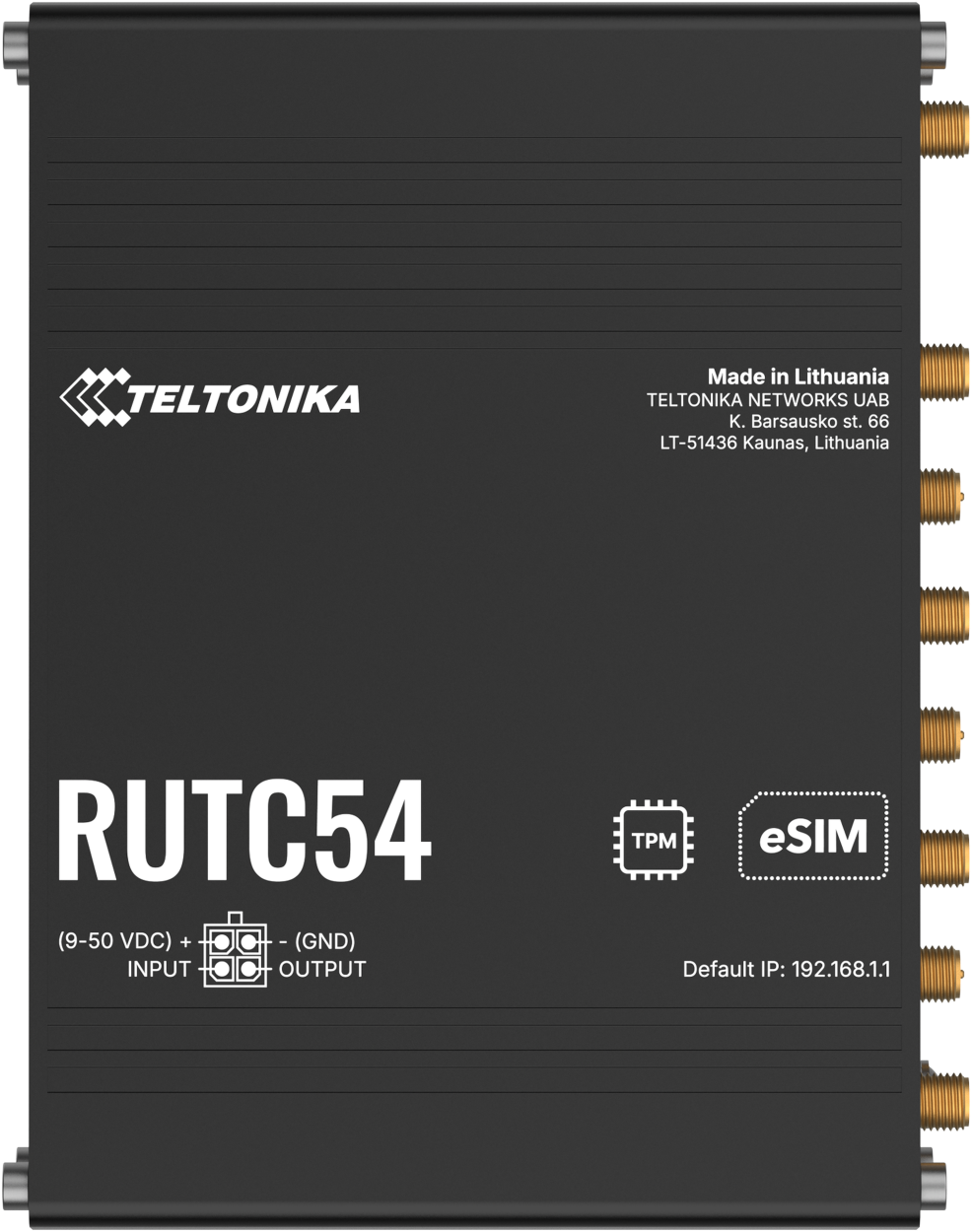 Teltonika · Router · RUTC54 · Globaler 5G-Edge-Router · eSim