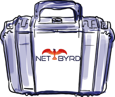 El caso NetByrd en formato de boceto