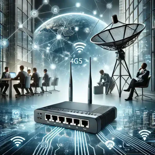 Professionelle Alternative zu Glasfaser: Stabile Internetverbindung durch Bündelung von Mobilfunk, 5G und Starlink für verlässliche Konnektivität in ländlichen und mobilen Umgebungen.