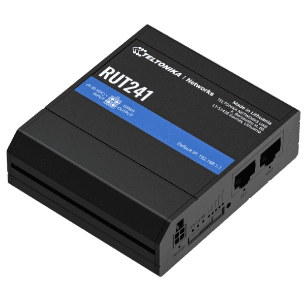 Teltonika RUT241 router, isometric view