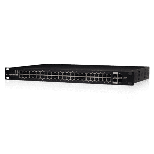Ubiquiti EdgeSwitch 48 / 48 Gigabit RJ45 Ports / 2 SFP+ Ports / 2 SFP Ports / 750W / PoE+ / ES-48-750W