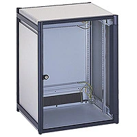 Knürr (Vertiv) Slim Closet Organizer - 12 Heights, T-Nut Fixtures, Light Gray Color