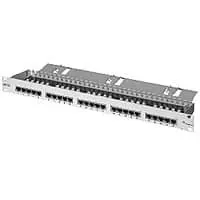 Patch Panel 25xTP CAT3 ISDN 19" Lichtgrau Telegärtner