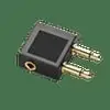 Audio-Adapter mit zwei Buchsen und einem Stecker