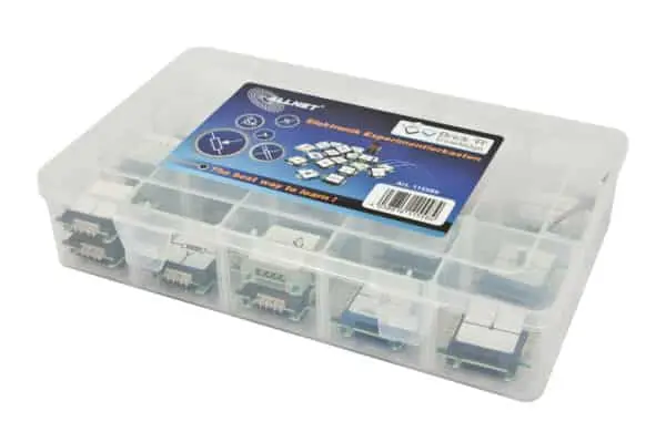 Elektronik Experimentierkasten in transparenter Box