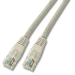 Cable Ethernet, RJ45, gris, doble