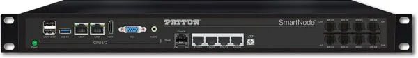 Netzwerk-Router mit mehreren Anschlüssen und SmartNode-Label.