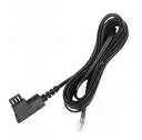 Schwarzes Kabel mit Stecker