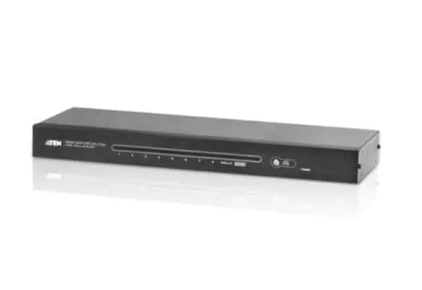 HDMI-Splitter, acht Anschlüsse, schwarzes Gehäuse