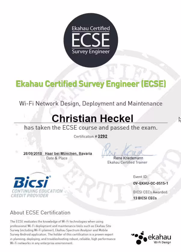 Ecse Heckel Christian