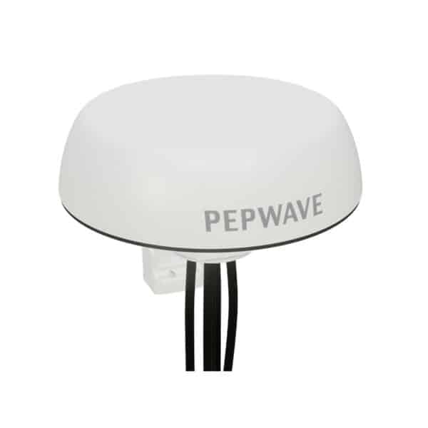 Peplink Mobility 40G Antenna white with mount isometric