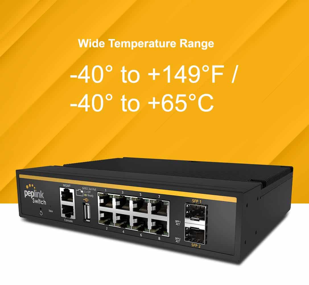 Industrial Grade 8 Port SD Switch for Rugged Environment