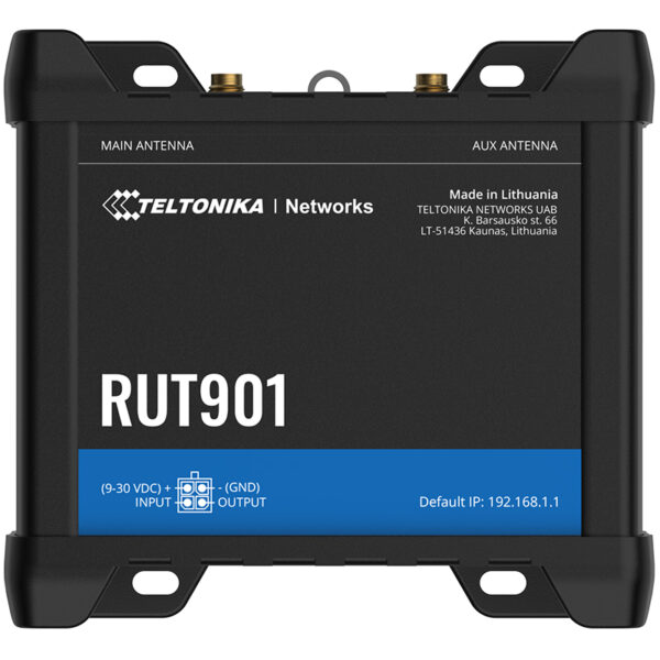 Vista frontal del router LTE Teltonika RUT901