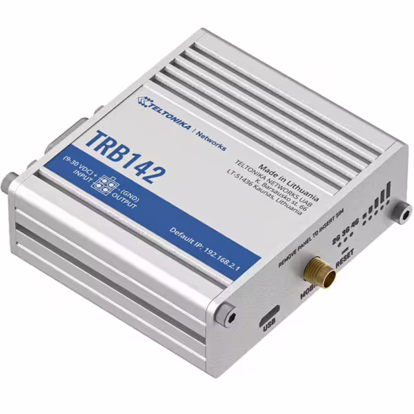 Industrieller IoT-Gateway TRB142 von Teltonika.