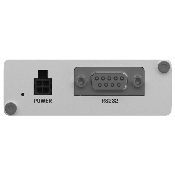 Interface RS232 et prise d'alimentation.