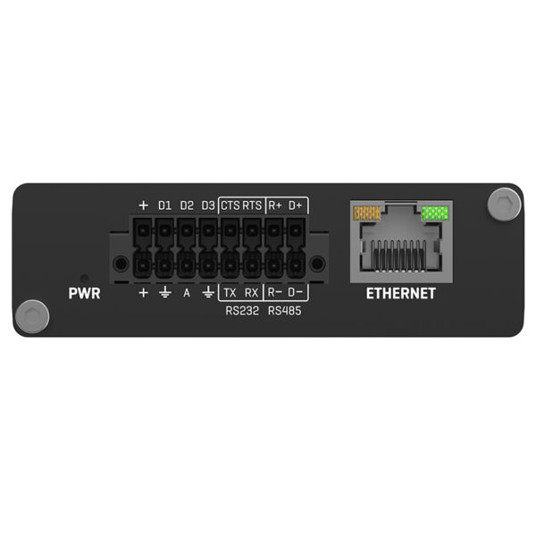 Convertidor Ethernet con conexiones RS232 y RS485.