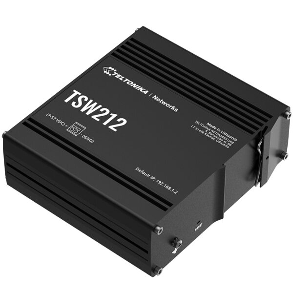 Switch di rete industriale nero TSW212