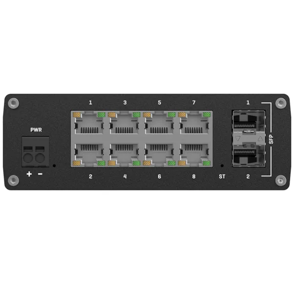 Сетевой коммутатор с портами Ethernet и подключением питания
