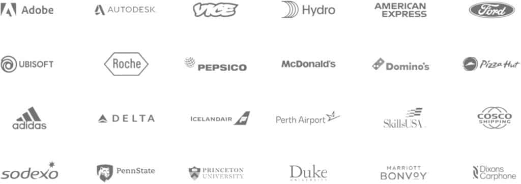 Logos von bekannten Unternehmen