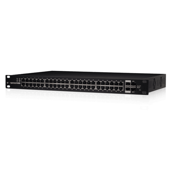 Ubiquiti EdgeSwitch 48 / 48 Gigabit RJ45 Ports / 2 SFP+ Ports / 2 SFP Ports / 750W / PoE+ / ES-48-750W