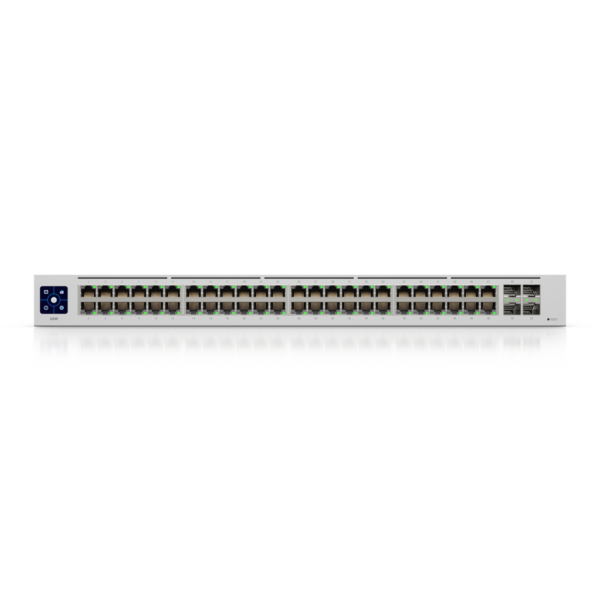 Ubiquiti Switch smart managed Layer2 52 Port • 48x GbE • 4x SFP • 19" • Lüfterlos • UniFi • USW-48 – Bild 2