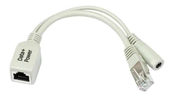 Netzwerk-PoE-Splitter mit RJ45- und Stromanschluss