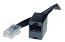 Netzwerkkabel mit Stecker und Adapter