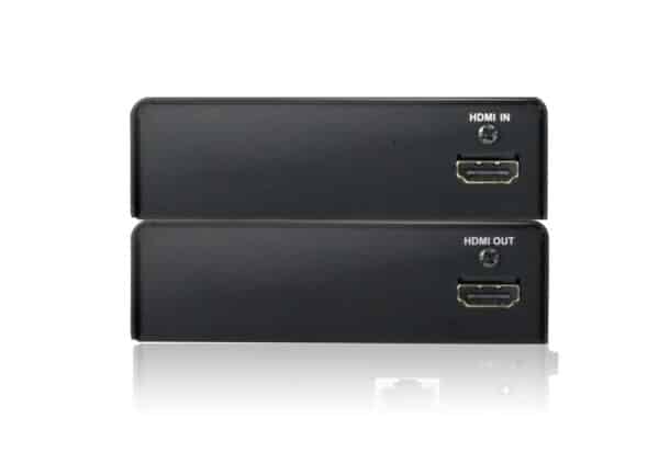 HDMI-Splitter mit zwei Ports, Eingangs- und Ausgangsanschlüsse.